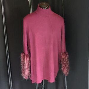 Alfani Burgundy Knit Sweater